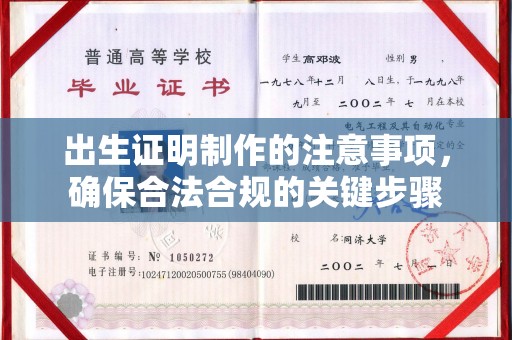 阳西出生证明制作的注意事项，确保合法合规的关键步骤