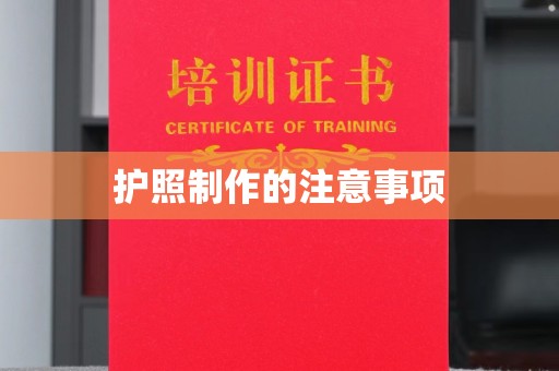 阳西护照制作的注意事项