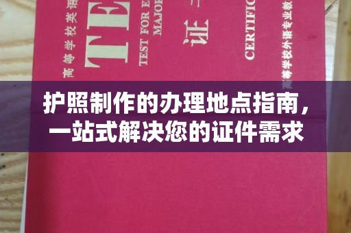 阳西护照制作的办理地点指南，一站式解决您的证件需求