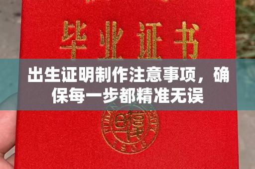 阳西出生证明制作注意事项，确保每一步都精准无误
