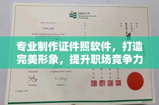 阳西专业制作证件照软件，打造完美形象，提升职场竞争力