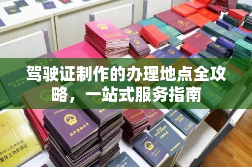 阳西驾驶证制作的办理地点全攻略，一站式服务指南