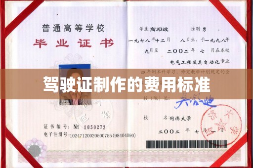 阳西驾驶证制作的费用标准