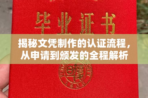 阳西揭秘文凭制作的认证流程，从申请到颁发的全程解析