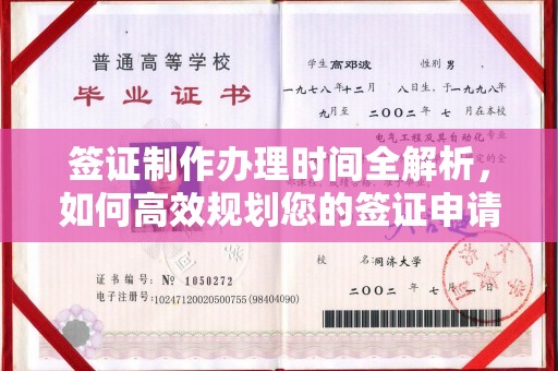 阳西签证制作办理时间全解析，如何高效规划您的签证申请流程